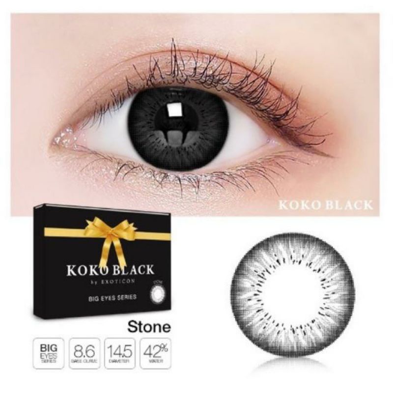 Softlens Koko Black by Exoticon (normal,minus)