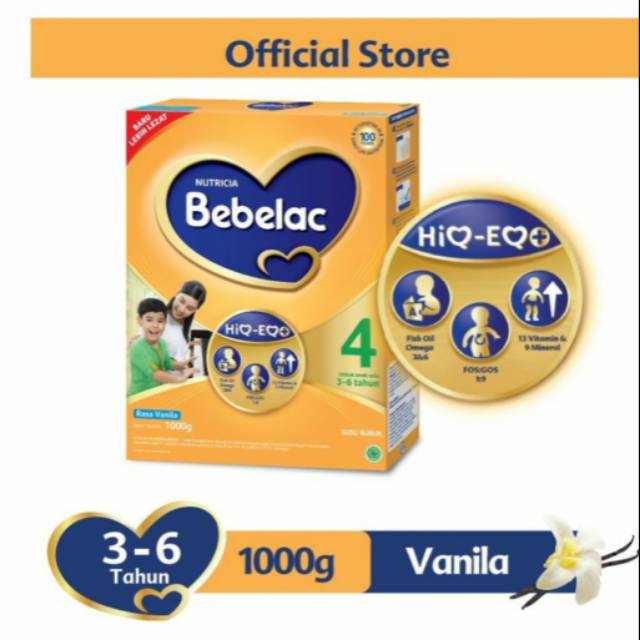 Bebelac 4 Vanilla / Madu 1000gram (1kg)