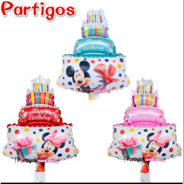 Balon tart mini / mickey mini cake / size 25cm