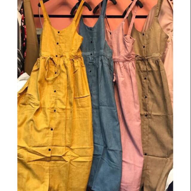 BEST SELLER!! OVERALL DRESS JUMPSUIT SUEDE PREMIUM IMPORT