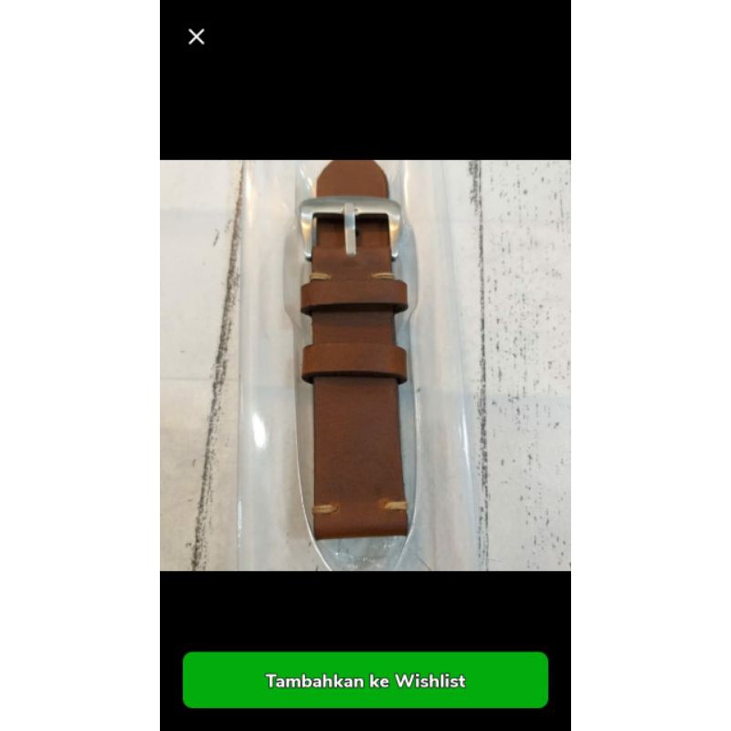 

tali kulit asli uk 22 mm coklat