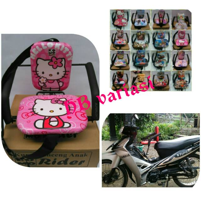 Boncengan tengah anak kecil motor bebek