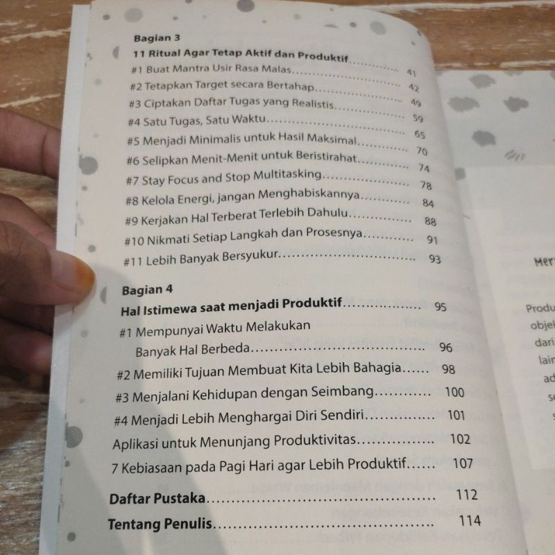 BUKU MOTIVASI : 11 Ritual Tetap Aktif dan Produktif; Buku Panduan Terancam Eksis / Buku Inspirasi-4