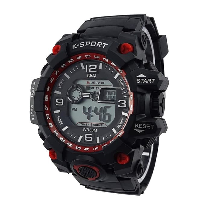 JAM TANGAN PRIA MURAH Q&amp;Q K-SPORT DIGITAL BEST SELLER