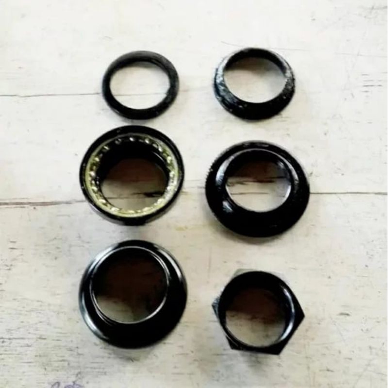 KOM FORK SEPEDA 22.2 PELOR UNITED HITAM HEADSET STANDAR UNTUK SEPEDA FEDERAL