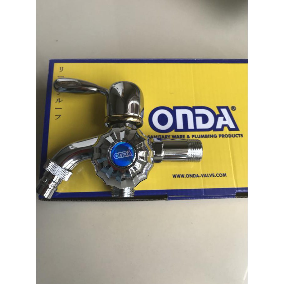 KRAN CABANG ONDA UKURAN 1/2". KERAN AIR UNTUK MESIN CUCI DAN SHOWER