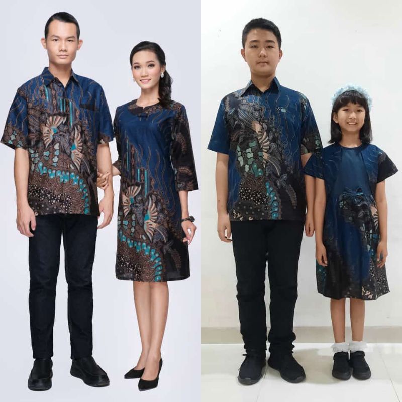 Pakaian Couple Batik/ Sarimbit Dress Batik Brokat/ Dress Modern Couple eksklusif sarimbit batik kelu
