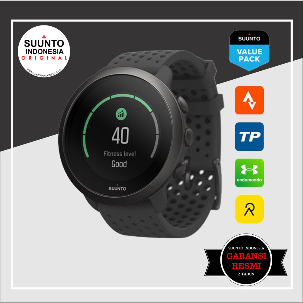 SUUNTO 3 SLATE GREY ORIGINAL GARANSI RESMI ( SMART WATCH) TERMURAH