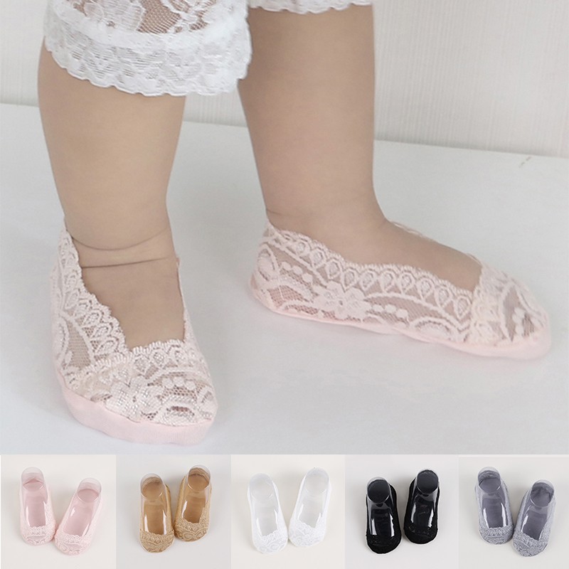  Kaos Kaki Semata Kaki  Lace Invisible Breathable Lembut 