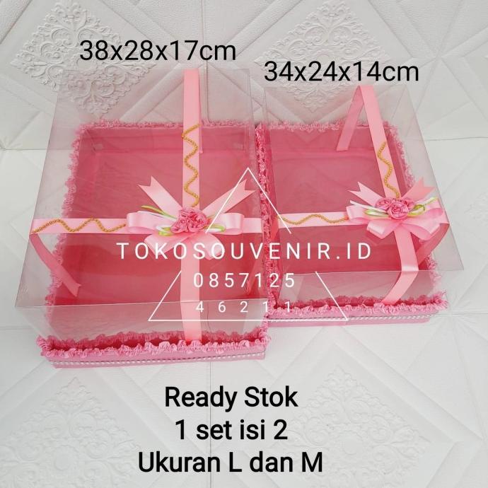 Sale Kotak Hantaran Seserahan Mika Isi 2 Ukuran L Dan M - Paling Diminati