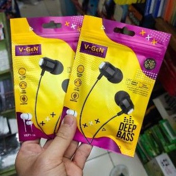 headset V-GEN super bass / headset handsfree UNIVERSAL MANTAP MURAH