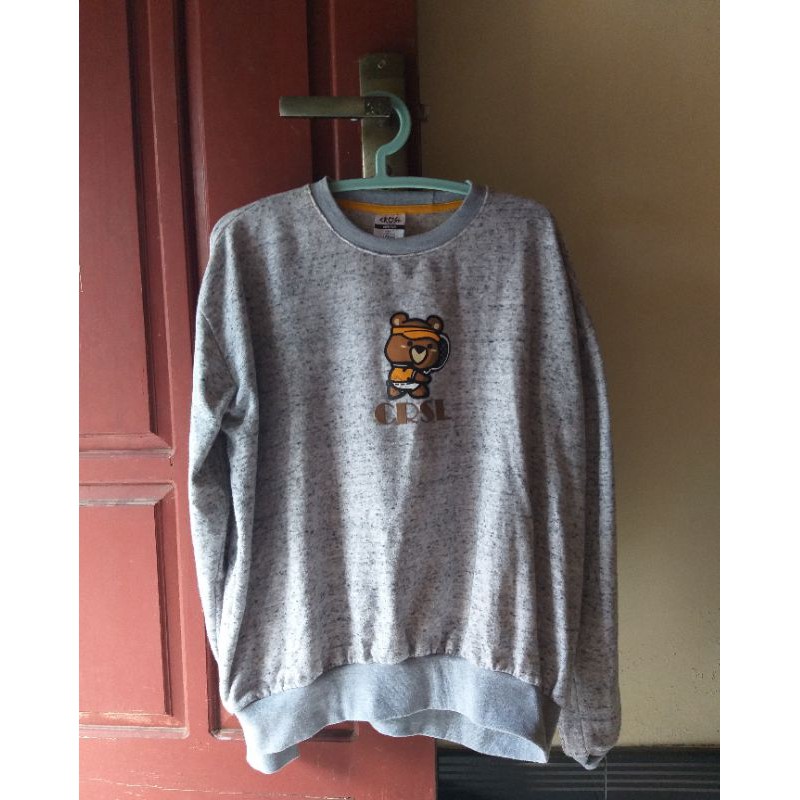 (Preloved) CRSL Carousel Grey Choco Olympic Crewneck Size M