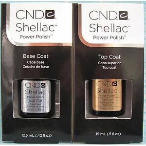 TOP COAT &amp; BASE COAT CNDC cnd c SHELLAC ORI nailart kutek gel nail gel polish