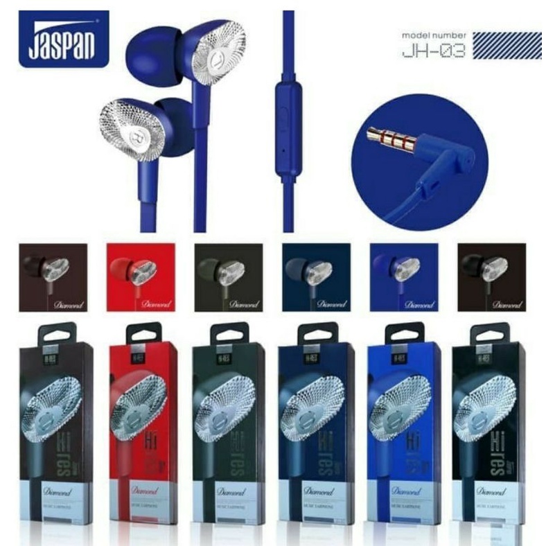 Headset / Handsfree JASPAN JH-03 Hi-Res Audio Earphone Universal