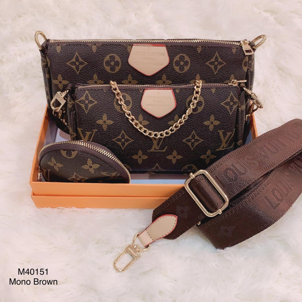 TAS WANITA LOUIS VUITON POUCHETTE DOMPET 2 IN1 #M40151