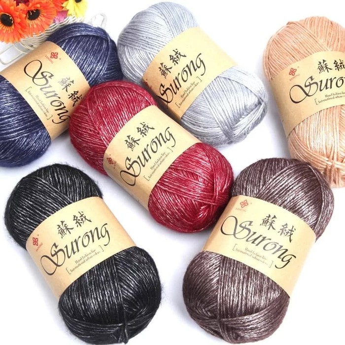 BENANG IMPORT POLYESTER AKRILIK IMPORT BERKUALITAS RAJUT KNITTING SOFT