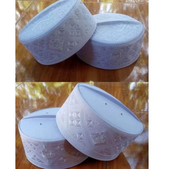 [IDL.25Au22ᴳ] Peci Putih Haji Peci Kopiah Terompah Peci Assagofah Peci Madinah putih peci bugis puti