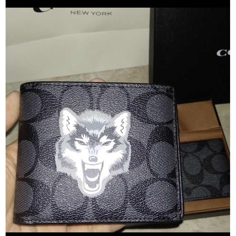 wolf coach wallet dompet pria original