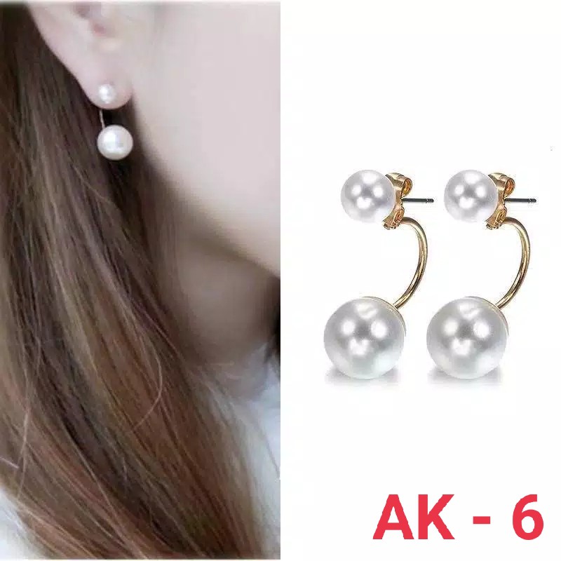 Anting Tusuk Korea Motif Mutiara / Aksesoris Wanita