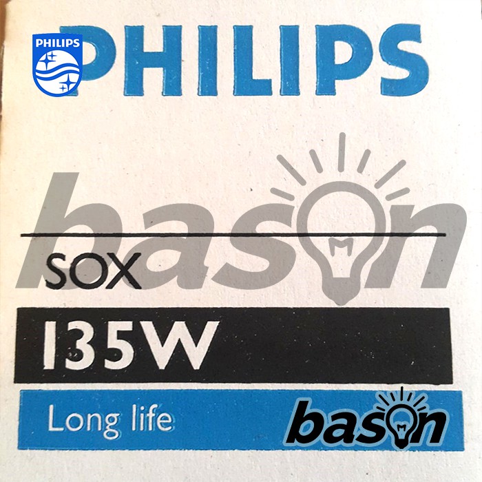 PHILIPS SOX 135W BY22d - Low Pressure Sodium - Vibration Resistant