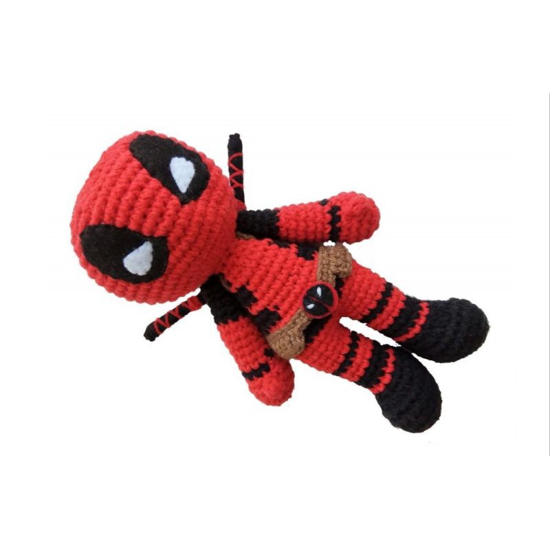 Amigurumi Deadpool/ Boneka Rajut Deadpool