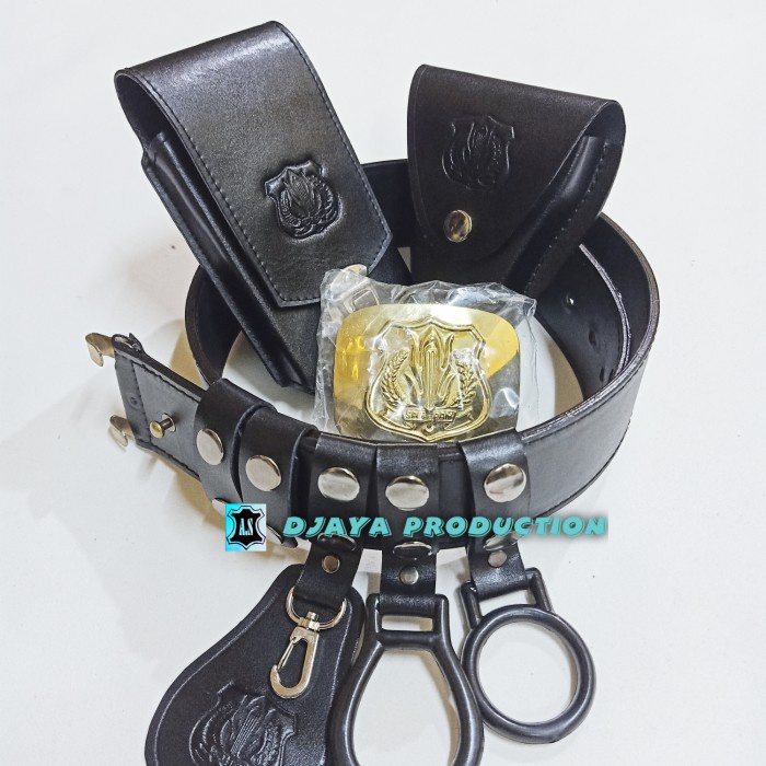 [Cloths] Kopel Set Satpam Security Kulit Asli + Sarung Hp uuwer0434