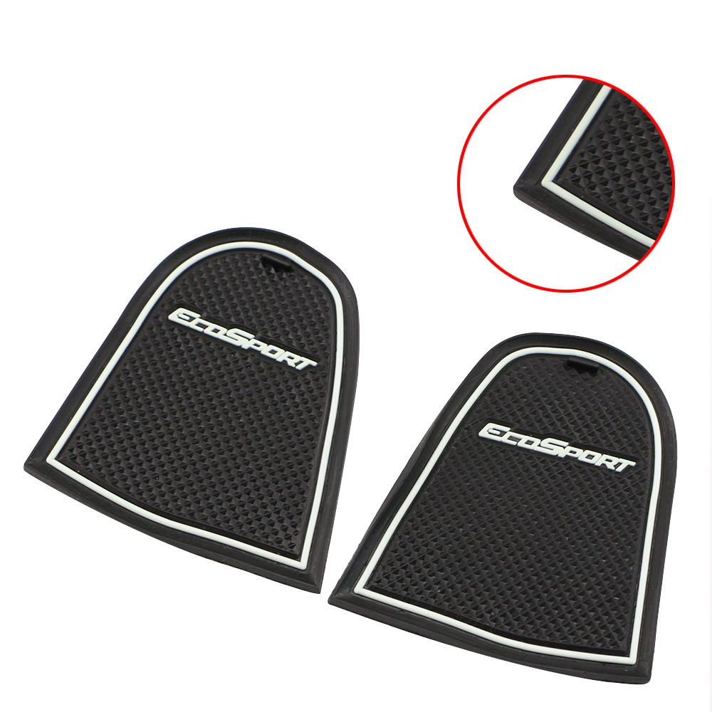 Untuk Ford Ecosport 2013-2017 16pcs Silicon Mobil Anti-Slip Groove Mats Door Slot Mat Watercup Pads Acc.