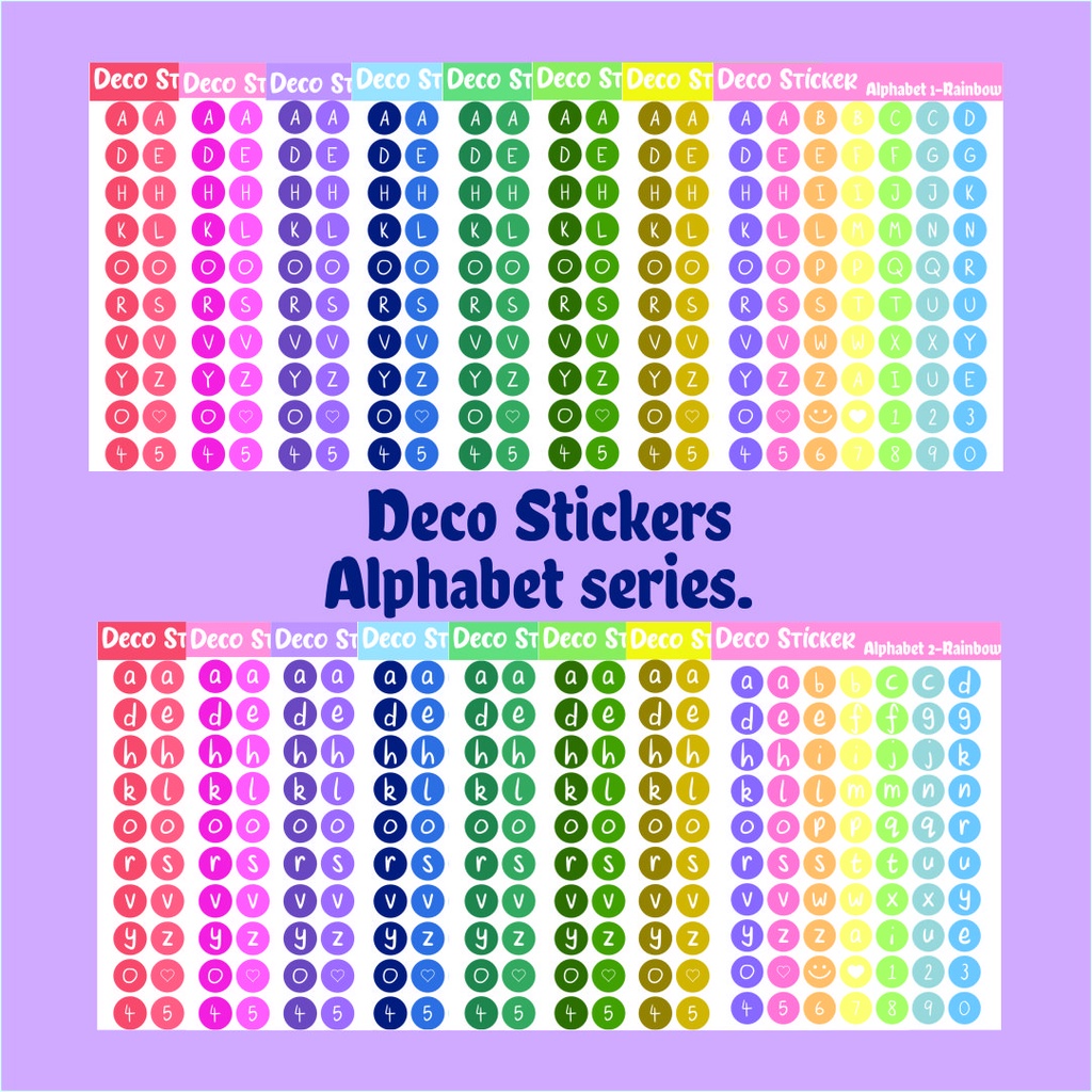 

DECO STICKER JOURNAL / PHOTOCARD / STIKER STICKER AESTHETIC ALPHABET SERIES