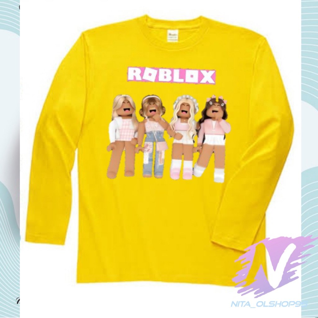 ROBLOX GIRL TERBARU baju kaos anak lengan panjang roblox terbaru