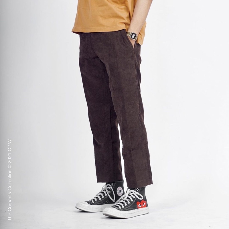 Celana Corduroy Pria Ankle Pant Slim Fit by Corduology