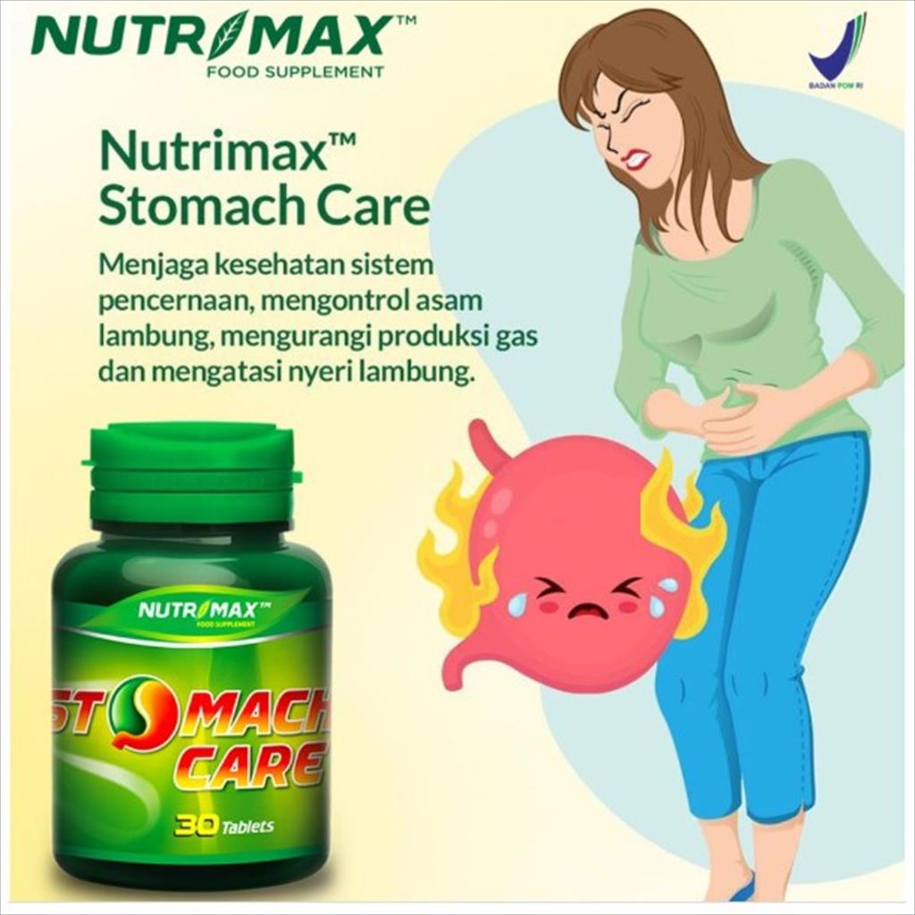 NUTRIMAX STOMACH CARE VITAMIN OBAT ASAM LAMBUNG 30 TABLET