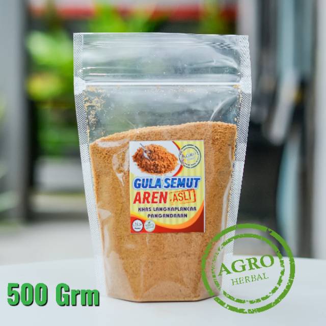 

Gula Semut Aren 500 Gram Kemasan Standing Pouch
