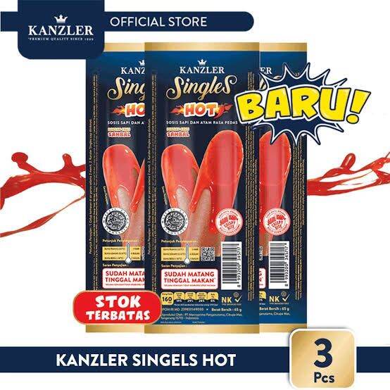 

Kanzler Singles Sosis Hot 3 pcs