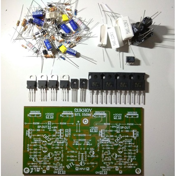Stereo Power Amplifier OCL 150Watt Sukhoy BTL DIY kit
