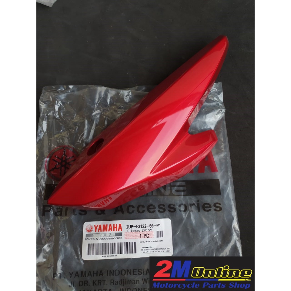 2UP-F3122-00-P1 Cover Kupingan Lampu Byson FI Kiri Merah Ori YGP