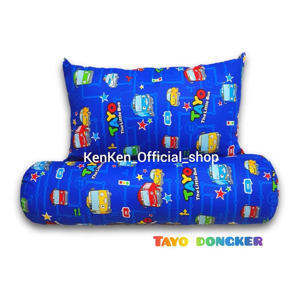 Bantal Guling Junior Karakter Tayo Untuk Usia 1 - 8 Tahun / Bantal Guling Anak Motif Karakter / Bant