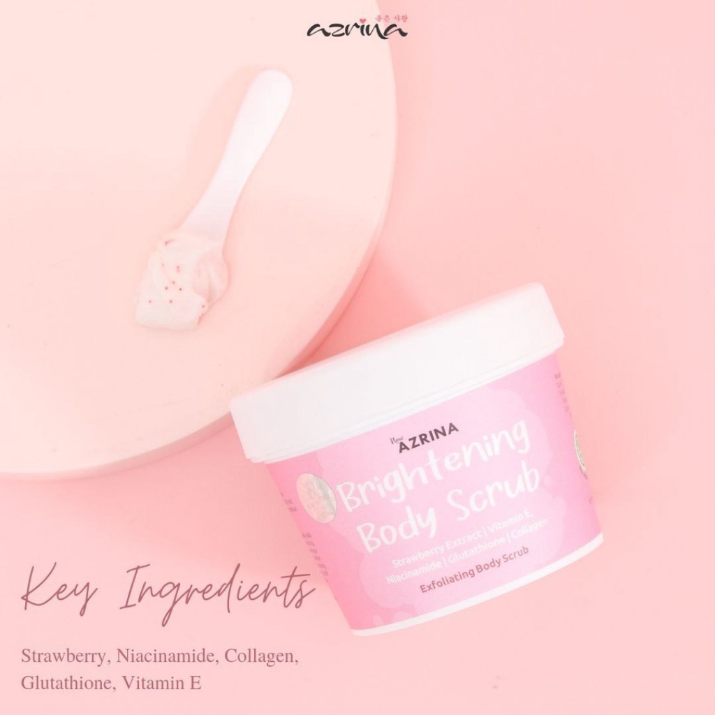 [ FREE GIFT ] Azrina Brightening Body Scrub 100g