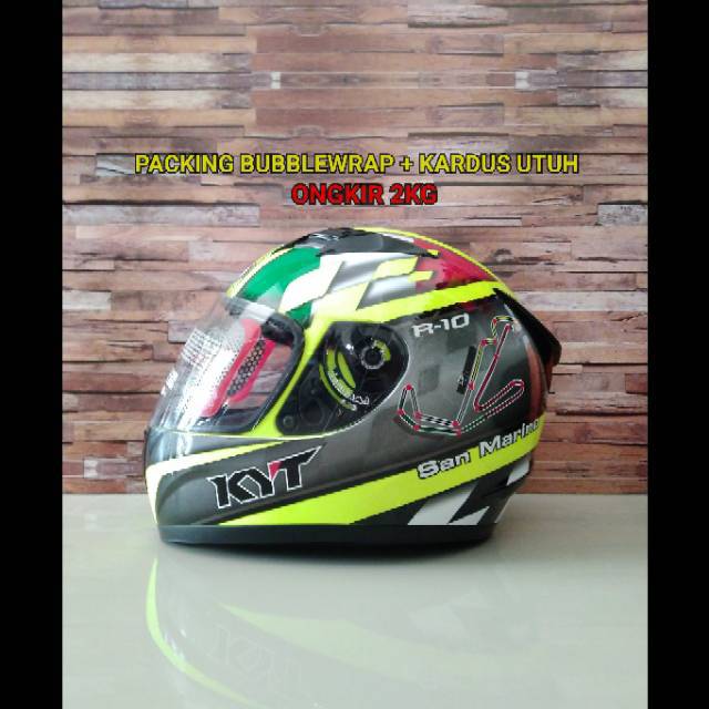 KYT R10 Sanmarino original ongkir 2kg full box