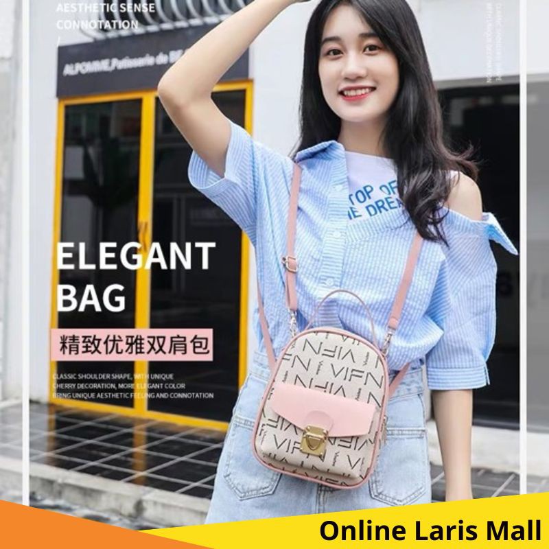 OLM - T418 Tas Selempang & Ransel Wanita / Sling Bag / Tas Cewek / Tas Fashion / Tas Import