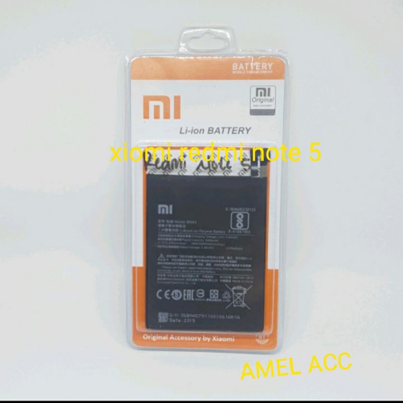 baterai/battery XIOMI REDMI note 5 pro/BN45 100%ORI
