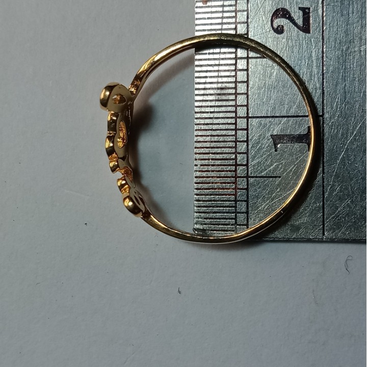 Cincin Emas 17K - 0.95 gr Kadar 750 - CMS000000003