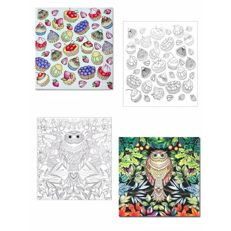 Adult Coloring Book Buku Mewarnai untuk Dewasa Sebagai Penghilang Stress-4