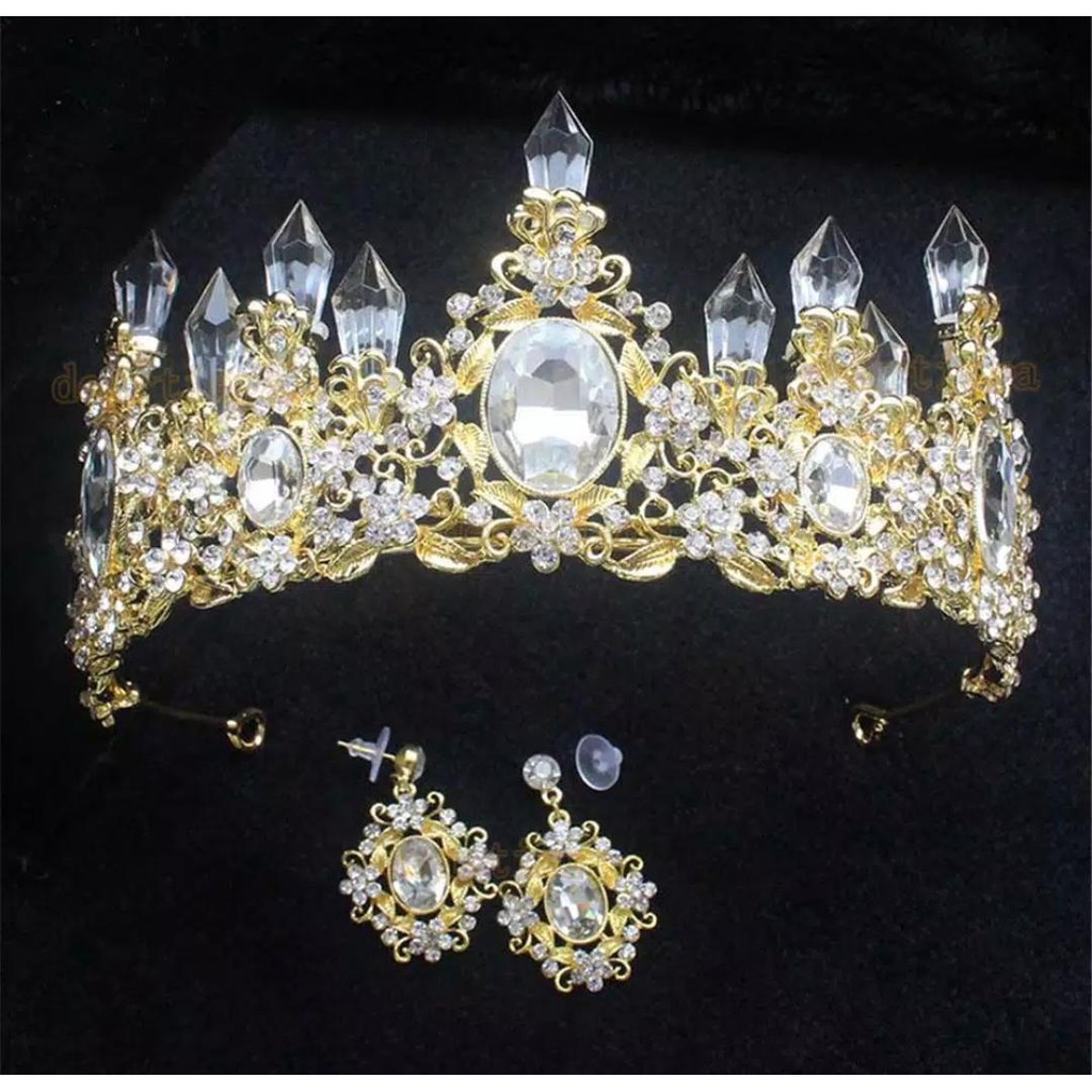 Diamond Light Crown - Mahkota Bridal Colorfull - Jewelry Set