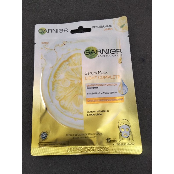 Garnier serum mask LIGHT COMPLETE LEMON