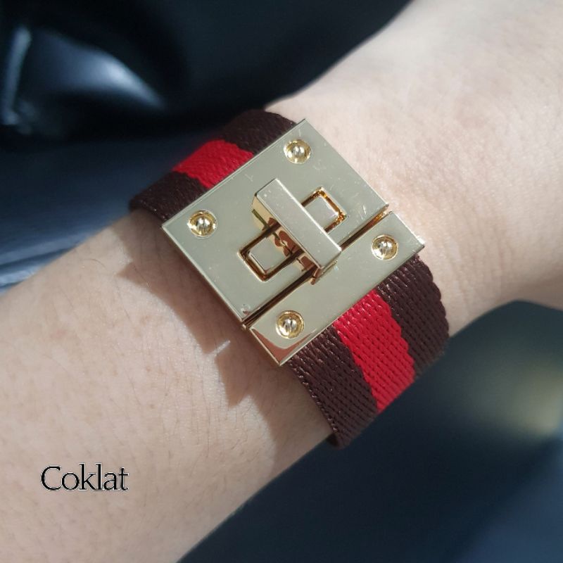 Promo Gelang  Premium Gc Gelang kulit 83 gelang tangan Gc Premium tidak karatan