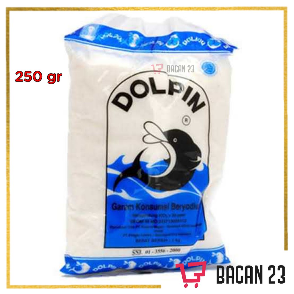 Garam Dolpin ( 250g ) / Garam Halus / Garam Dapur / Bacan 23 - Bacan 23