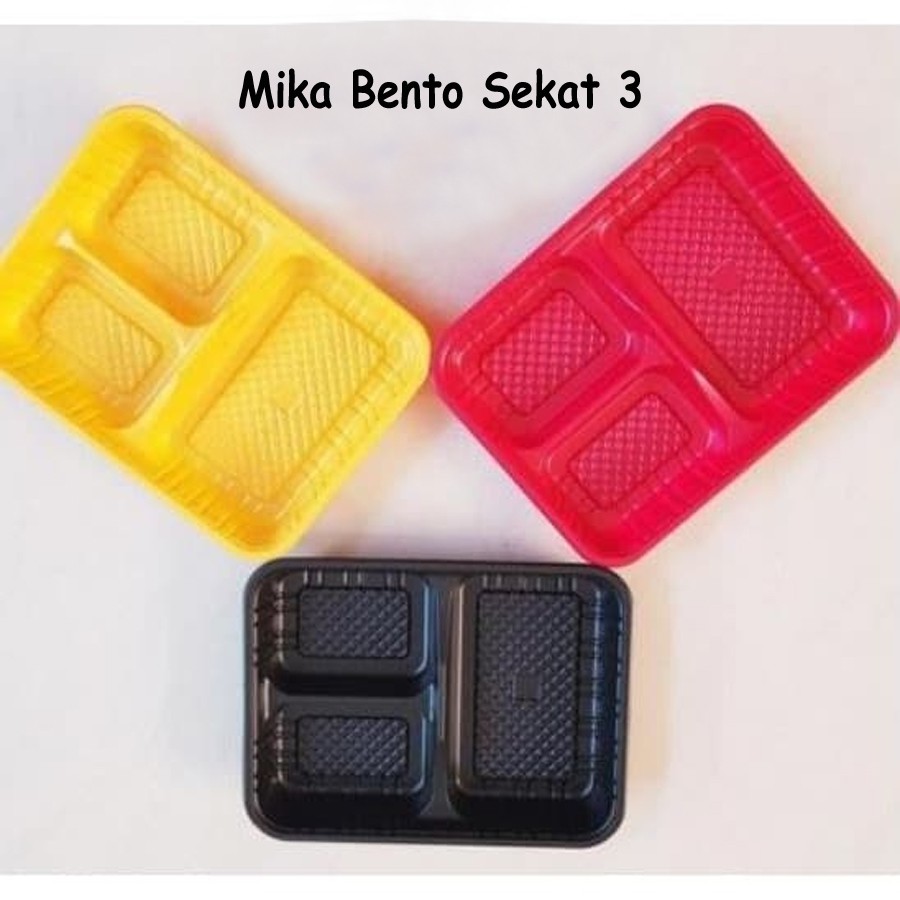 Mika Bento Sekat 3 Tray Bento Lunch Box Bento Box LPO-697