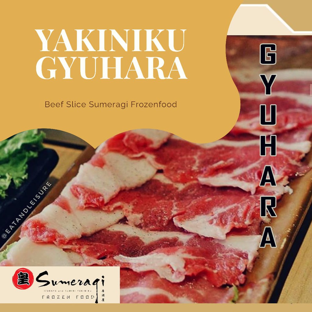 

Sumeragi us beef daging sapi yakiniku gyuhara slice 150gr Halal