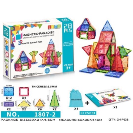 

Unik RB-M63 Mainan Magnetic Paradise 3D 1807-1 ISI 1528PCS Maenan Edukasi - Isi 28pcs Diskon