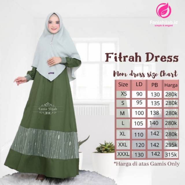 sarimbit fitrah series by fania hijab (gamis mom)